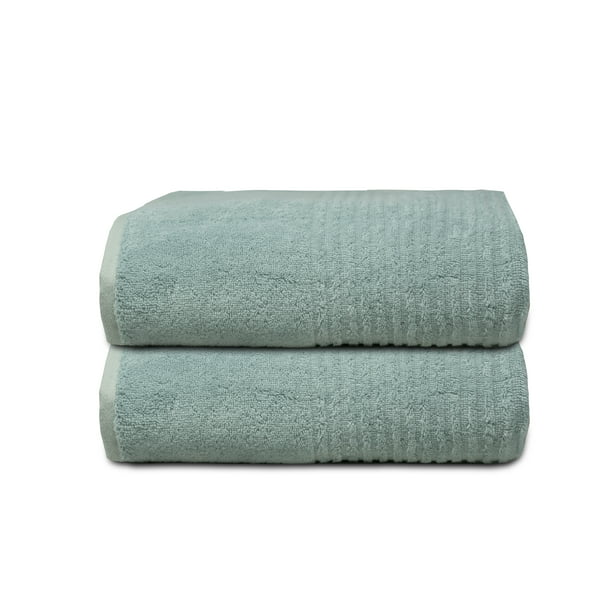 Terry Bath Sheet Set of 2 Plus Turban Twist Plum Set 35x70 Inches,100% Cotton 60
